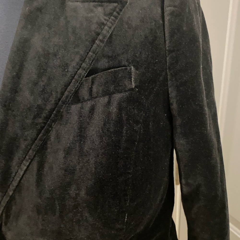 Velvet Blazer with Front Pockets - Picture 8 of 11